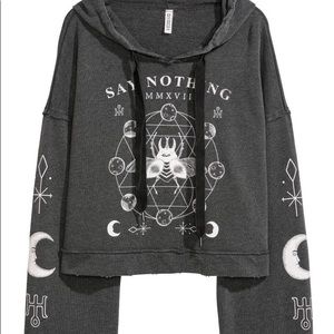 Short Printed Hoodie H&M (Divided)
